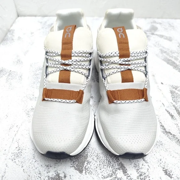 On Running White and Brown Sneakers - Picture 7 of 10